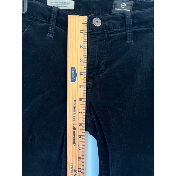 AG Adriano Goldschmied Stevie Ankle Jodhpur Slim Straight Corduroy Pants 26R - Picture 15 of 16